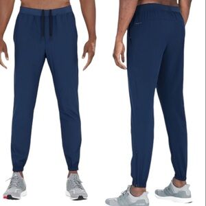 Layer 8 circuit jogger quick-dry navy athletic zip ankle workout pants small